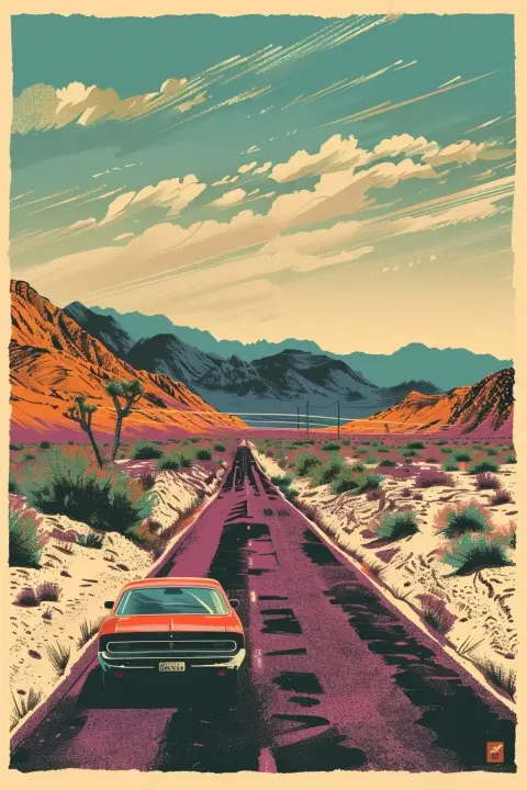 Vintage Death Valley Poster