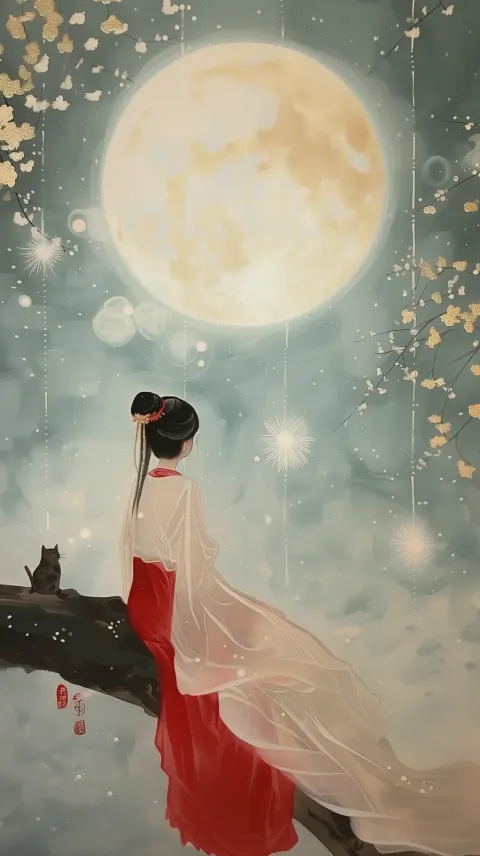 Red Dressed Lady Praying