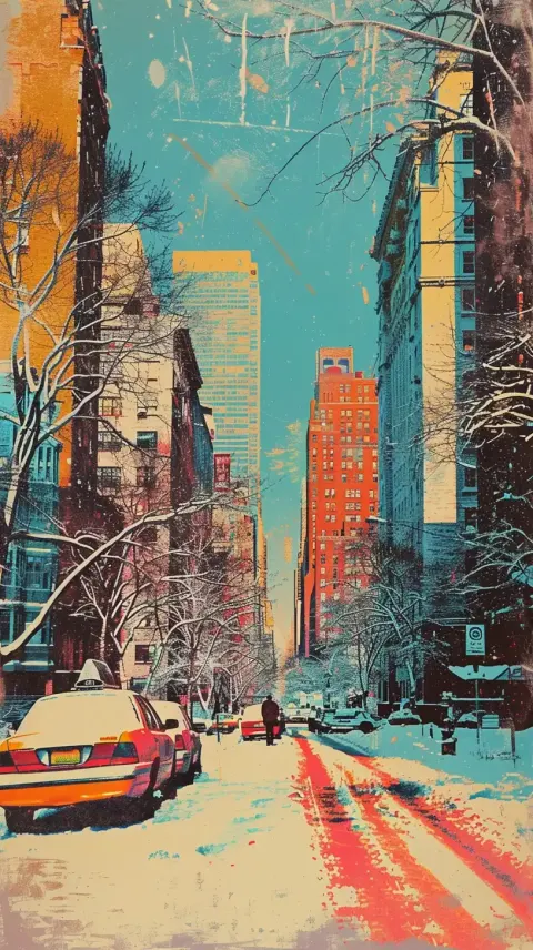 City Pop Art Winter