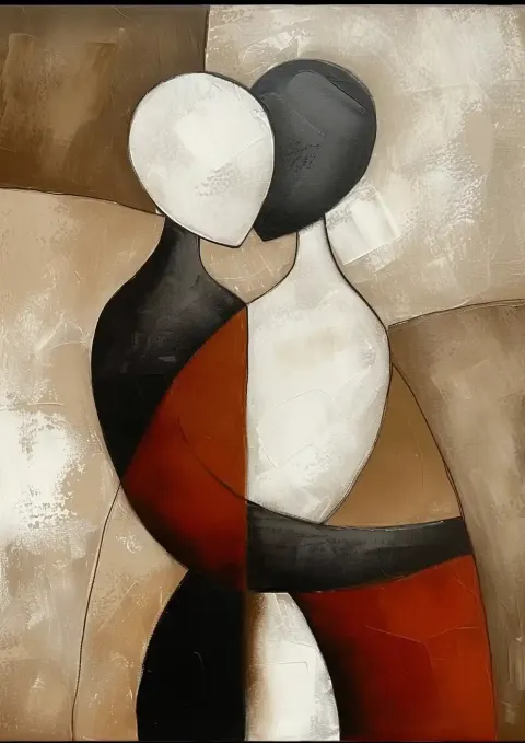Abstract Chaos Couple Figures