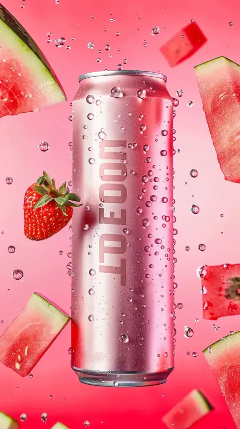Vibrant Fruit Can Display
