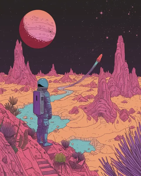 Anime Mars Civilization Plants