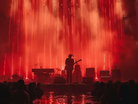 Red Concert Interiors - Sony 43