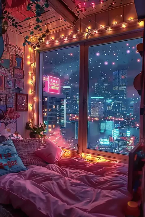 Kawaii Cabin Cityscape