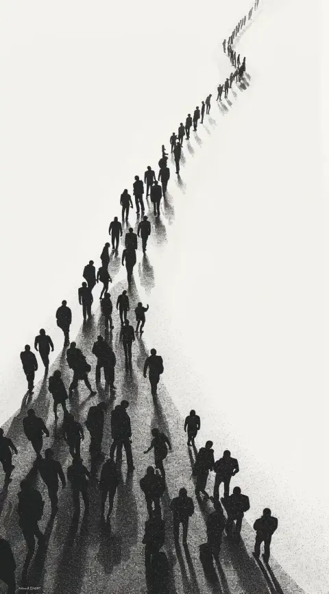 Pointillism Infinity Silhouettes