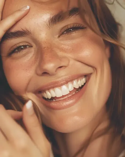 Close-Up Smiling Adidas Model