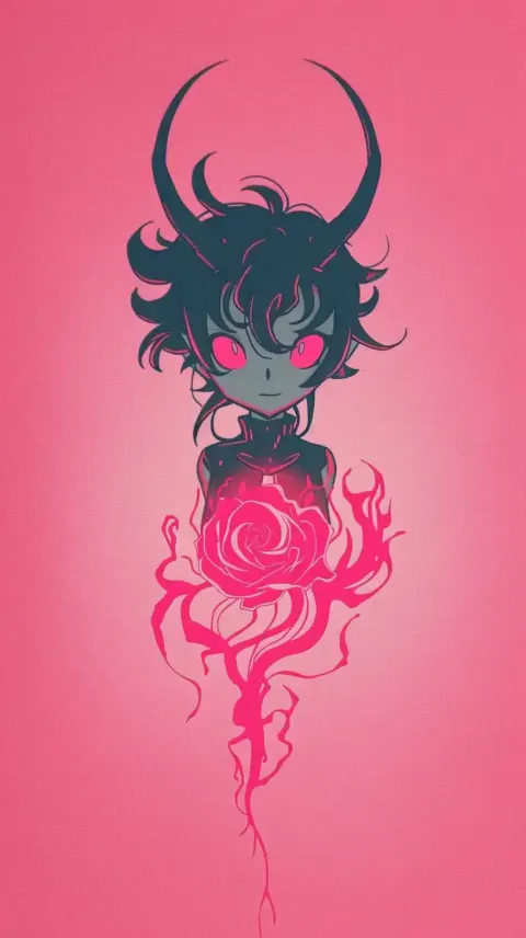 Kawaii Chibi Demon Vector