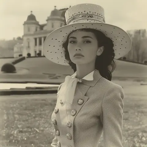 Fashion Model in Avedon Style