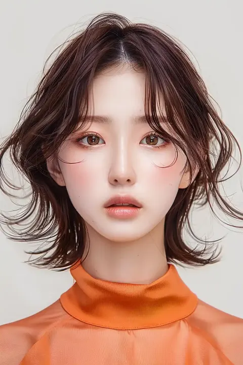 Korean Girl Hair Portrait