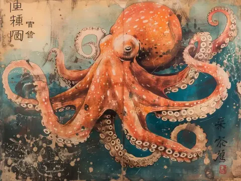 Propaganda Octopus 1940s Japan
