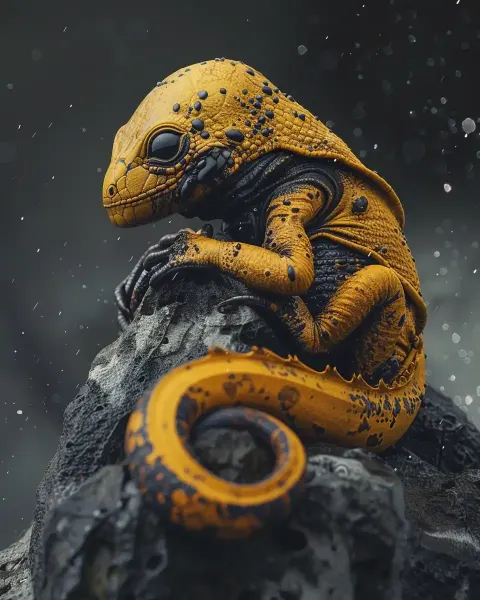 Cinema4D Reptile Portrait