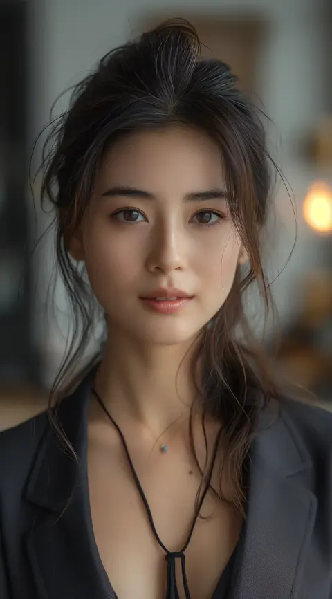 Realistic Chinese Woman Portrait