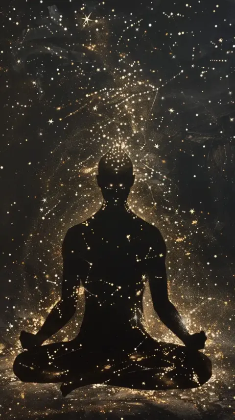 Cosmic Meditator Starlit Aura