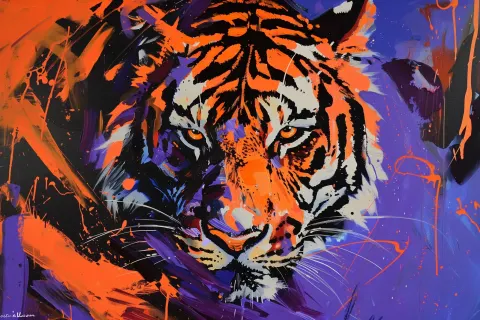 Raw Tiger Portrait