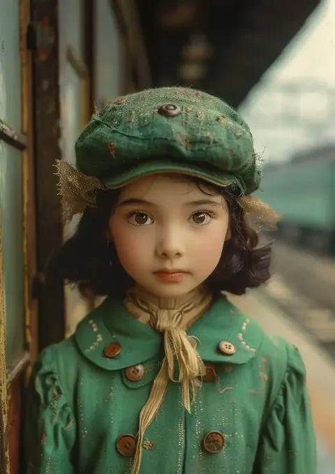 Raw Green Train Platform 1937