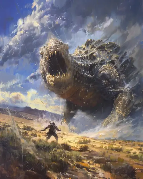 Fantasy Warrior vs Serene Creature