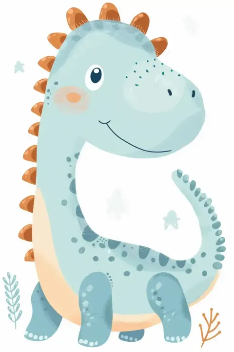 Raw Dino Head Illustration