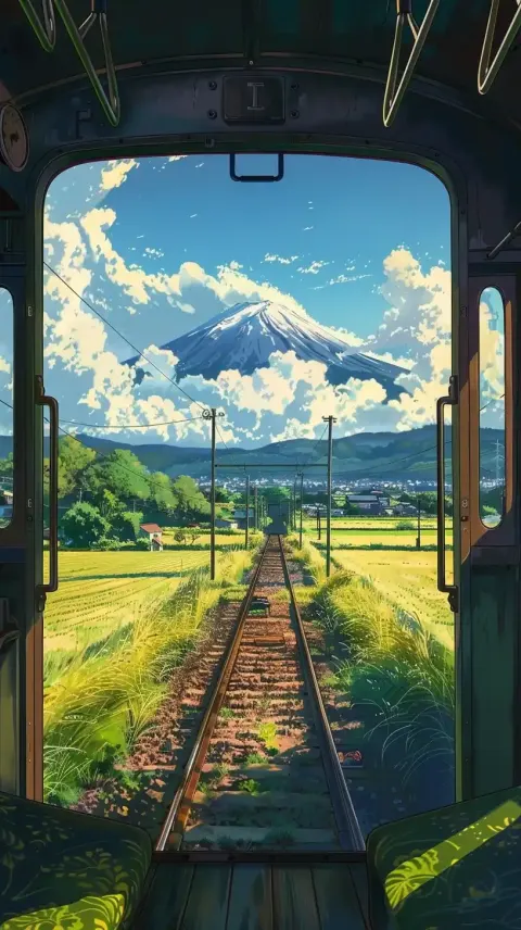 Train Journey to Fuji