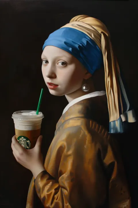 Starbucks Girl Portrait