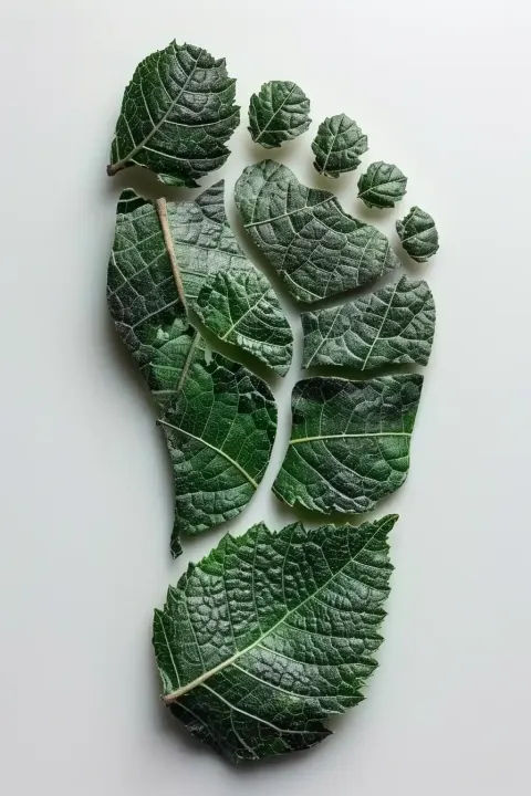 Leafy Footprint Top View