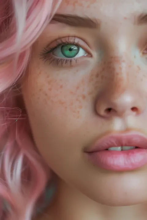 Cotton Candy Portrait Raw