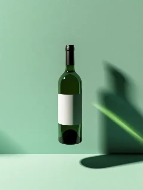 Minimalistic Wine Bottle Flight
