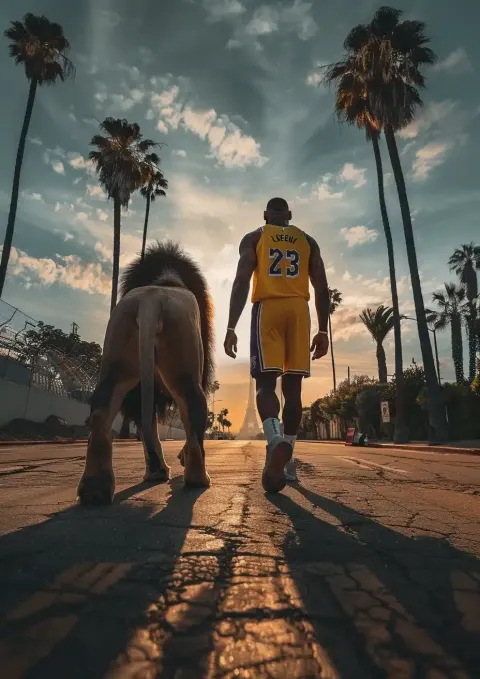 Realistic Farewell LeBron  Lion