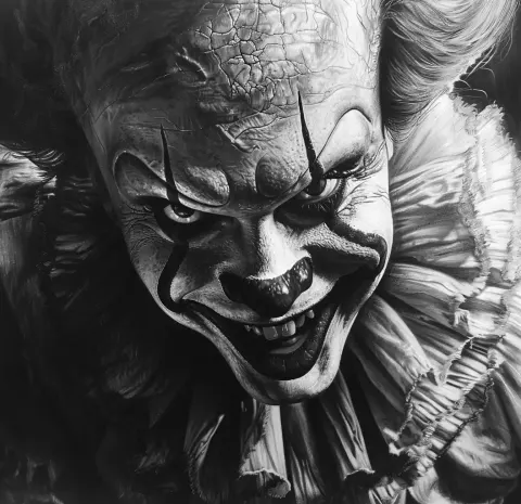 Realistic Clown Portrait