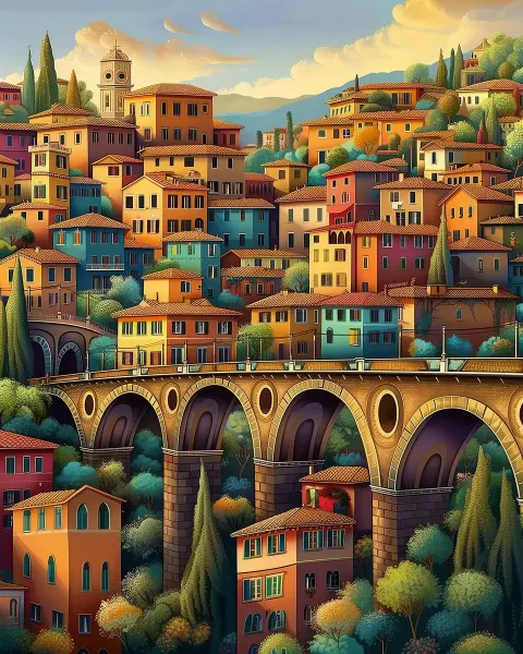 Whimsical Florence Aqueduct