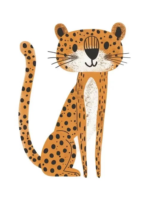 Cartoon Cheetah Klassen Style