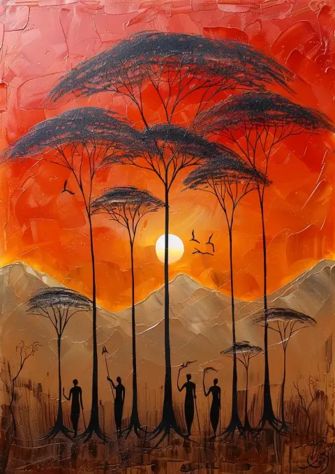 African Chaos Stylized Art