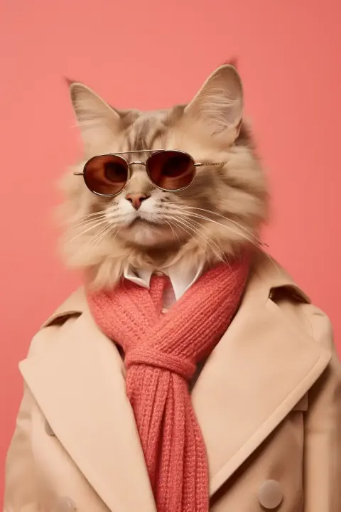 Vogue Cat Wes Anderson