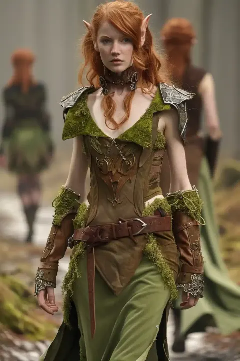Suede Elf Runway Designs