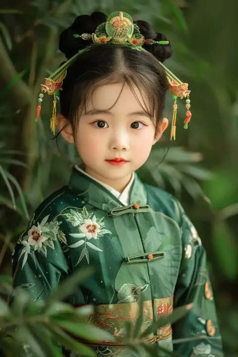 Chinese Spring Child Portrait