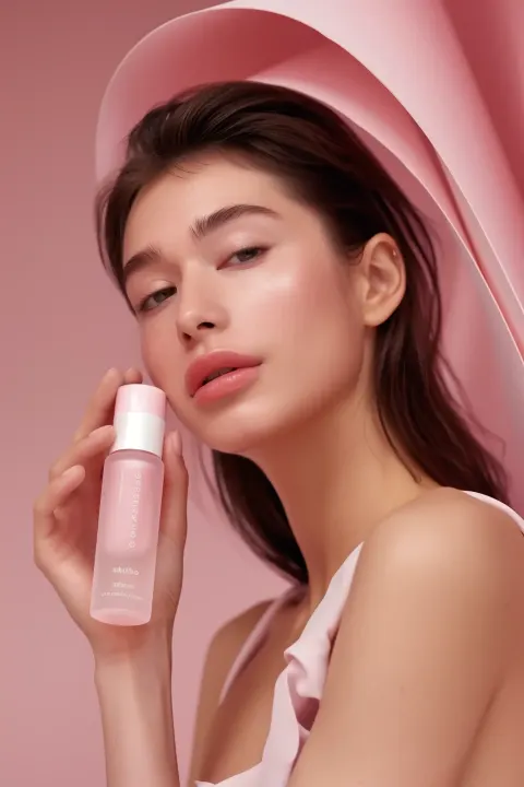 Elegant Skin Care Bottle