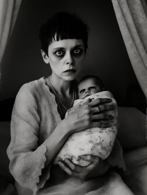 Dystopian Brutalist Portrait