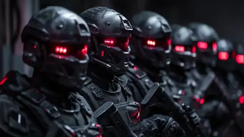 Dark Sci-Fi Army High Contrast