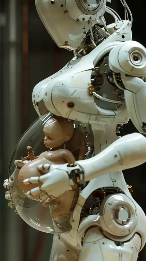 Albino Robot Pregnancy - Uhl Style