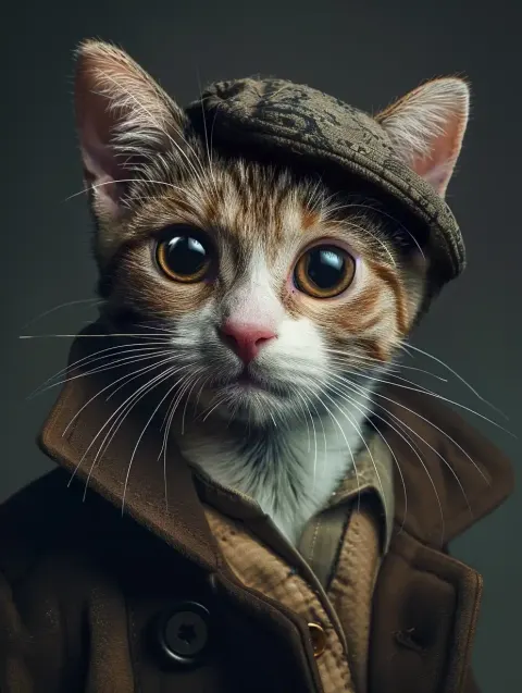 Hyper Realistic Cat Portrait