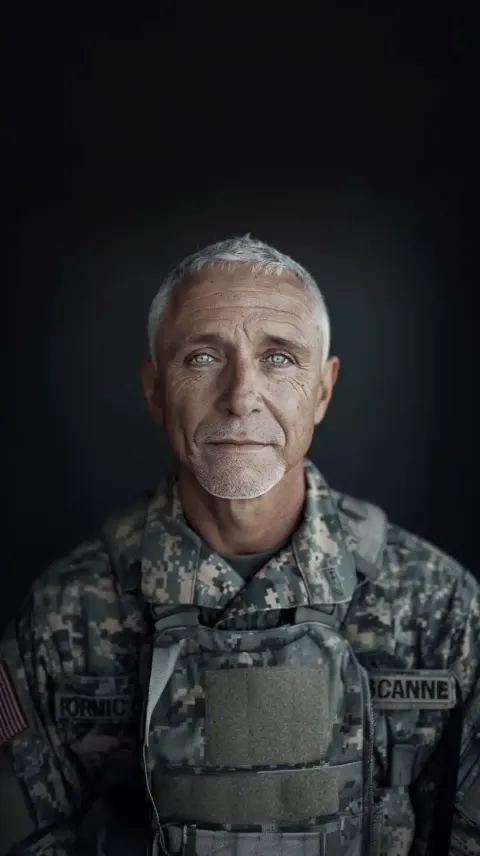 Raw Middle-Aged Soldier