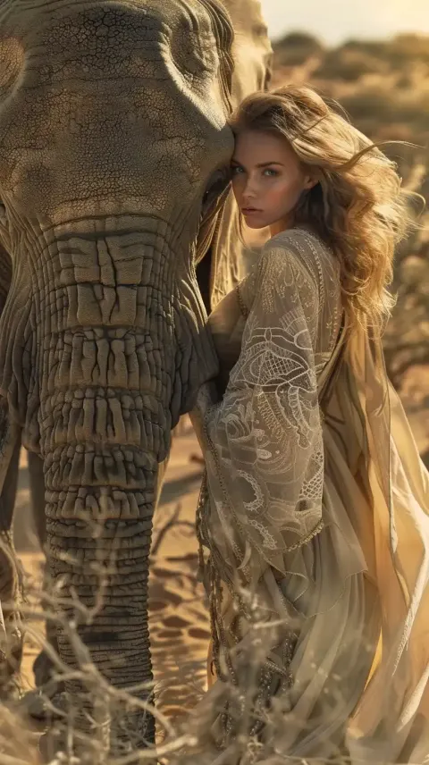 Elegant Desert Encounter