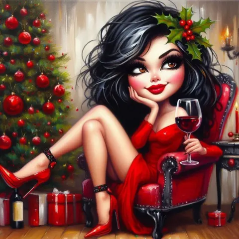 Dreaming White Christmas Drink Red