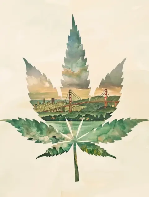 Minimalist San Francisco Leaf