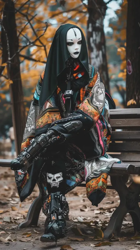 Cyberpunk Android in Park