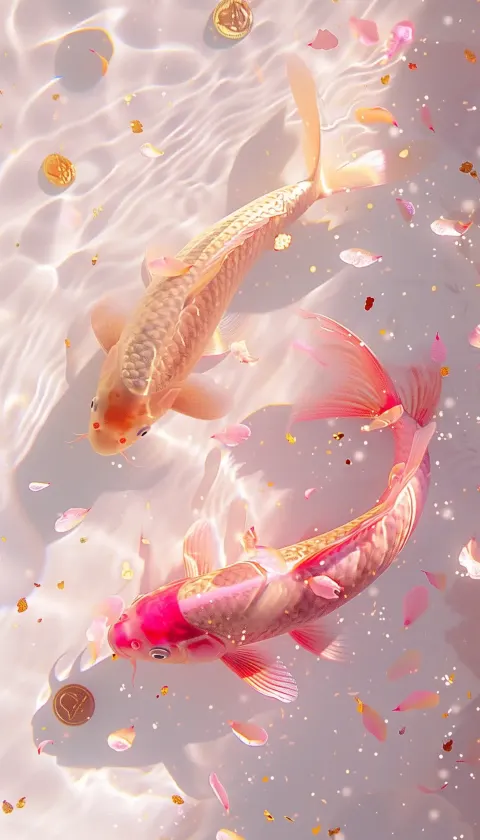 Surreal Koi Pond Fantasy