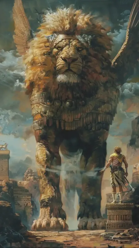 Epic Heroes Triumphing Oil Renaissance