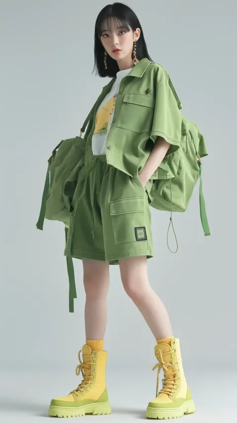 Korean Girl in Green