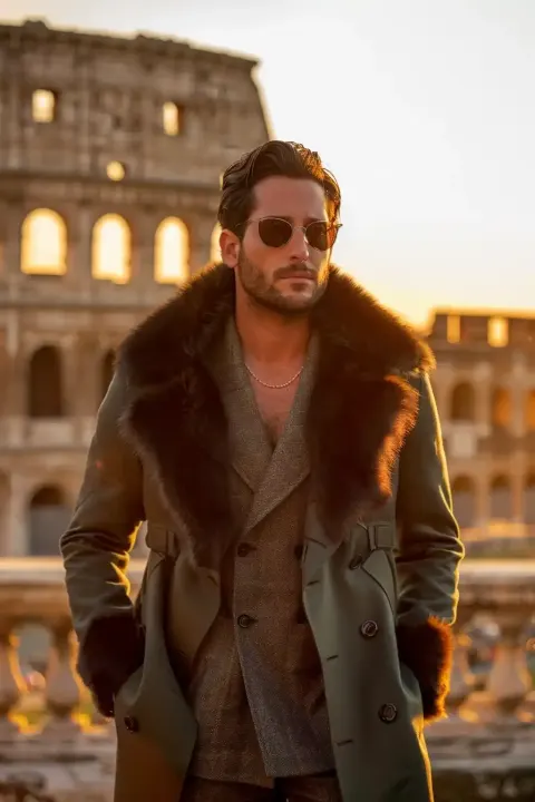 Italian Man at Coliseum