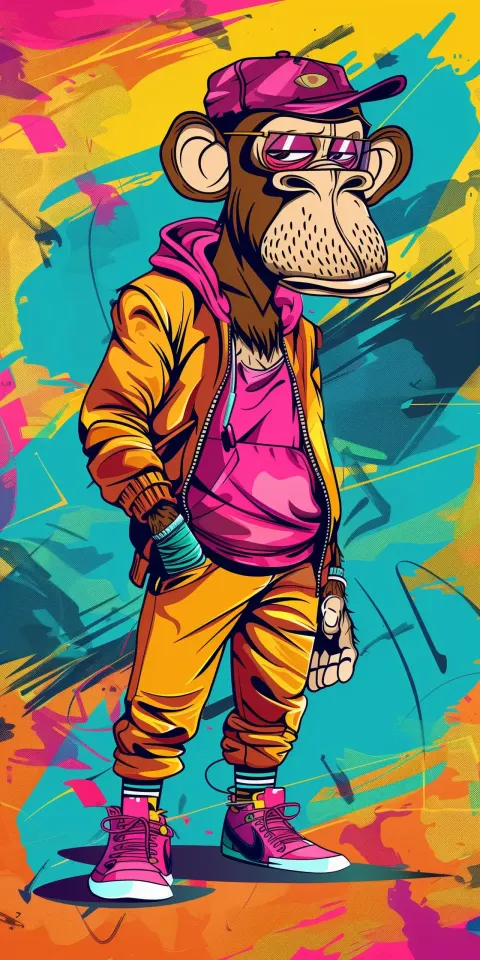 Whimsical Pop Ape Character