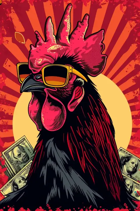 Gold Swag Rooster